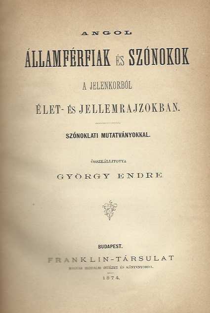  Angol államférfiak