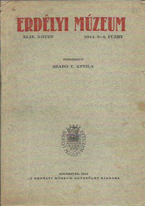 Erdélyi Múzeum 1944