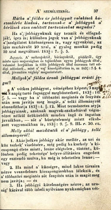 Magános magyar törvény