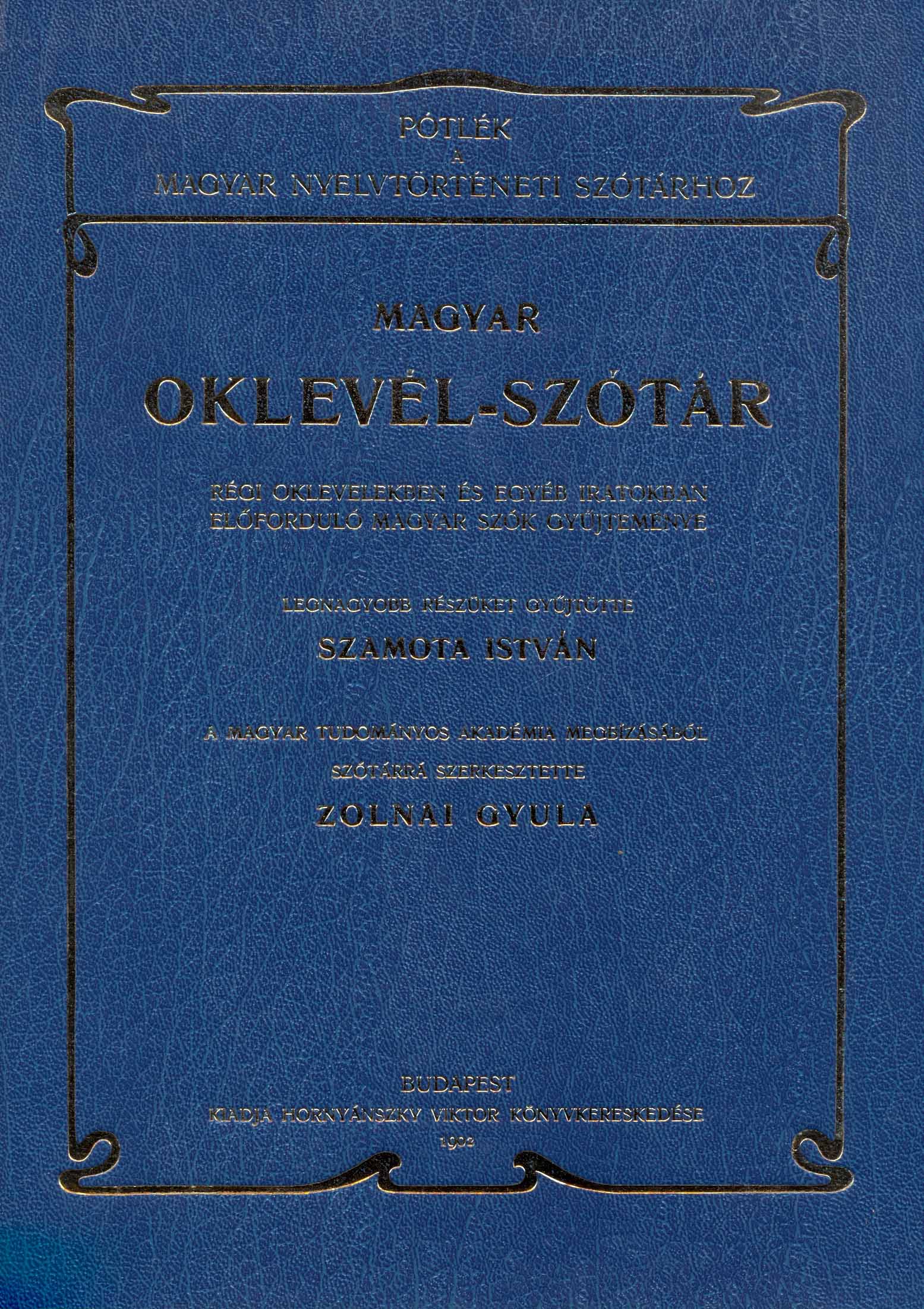 oklevél szótár  