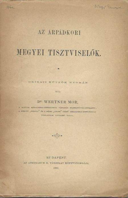 Az árpádkori megyei tisztségviselők 