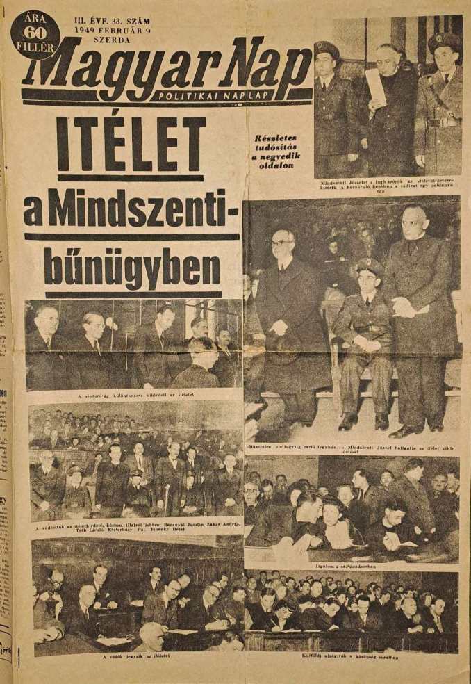 Magyar Nap- Mindszenti ítélet