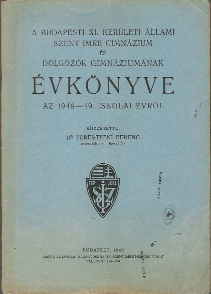 Szent Imre főgimnáziumának  értesítője