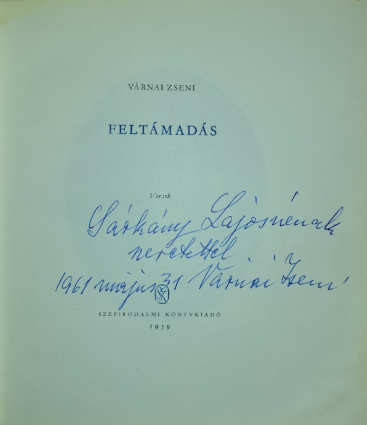 Várnai Zseni: Feltámadás 