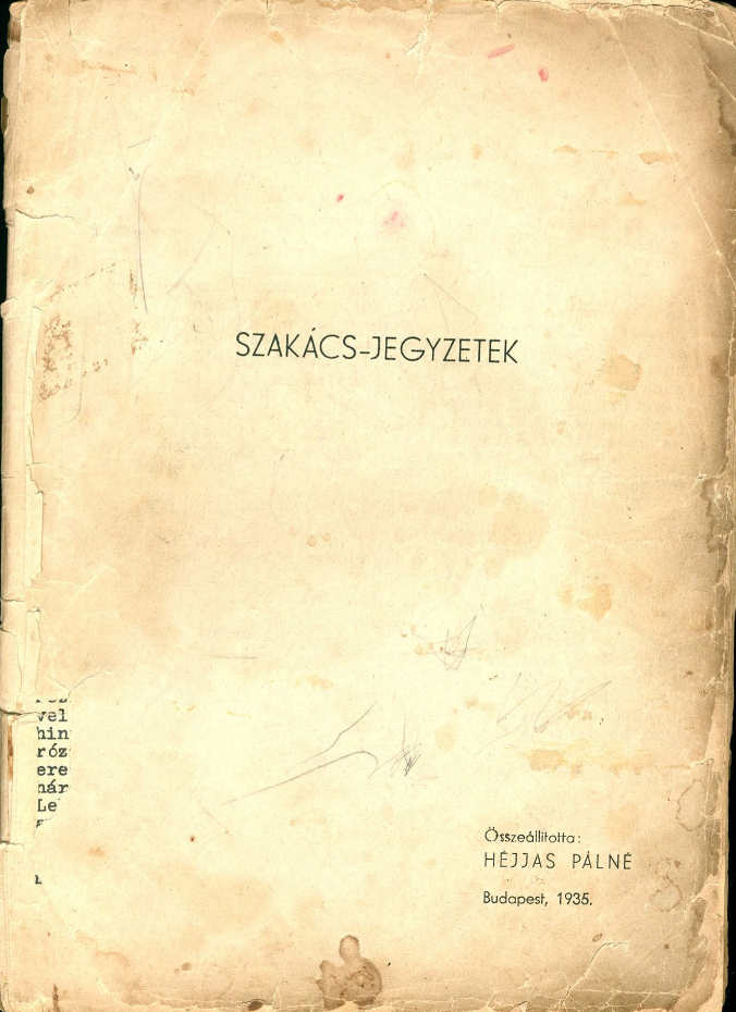 Szakács-jegyzetek