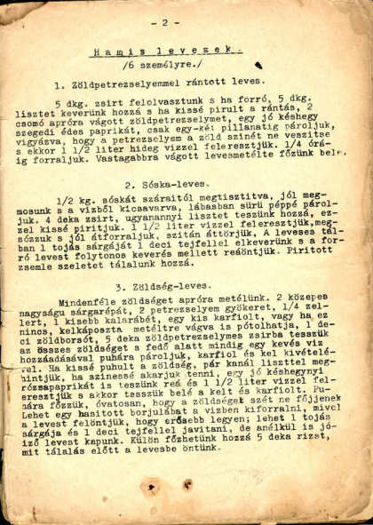Szakács-jegyzetek