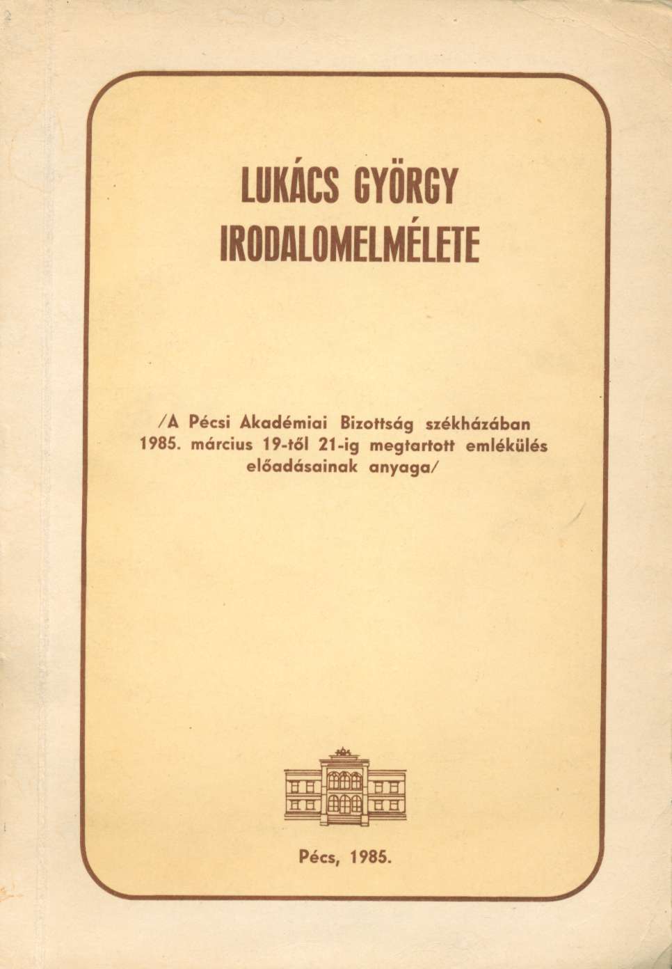 Lukács Gy irodalomelmélete