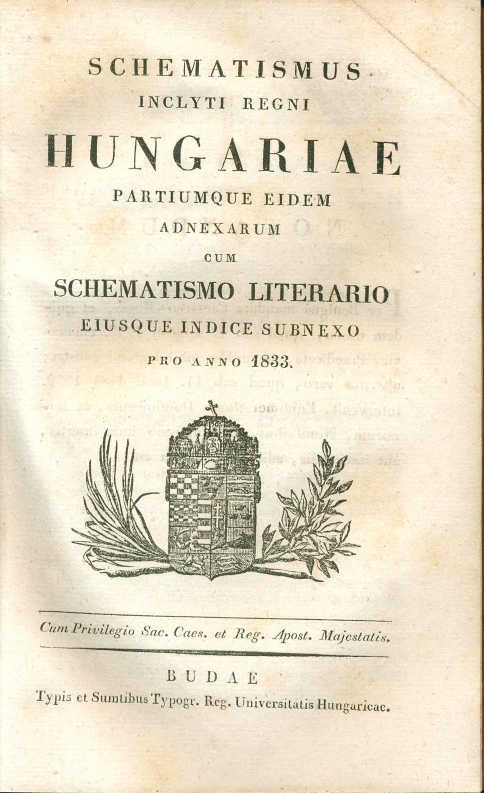 Schematismus  1833