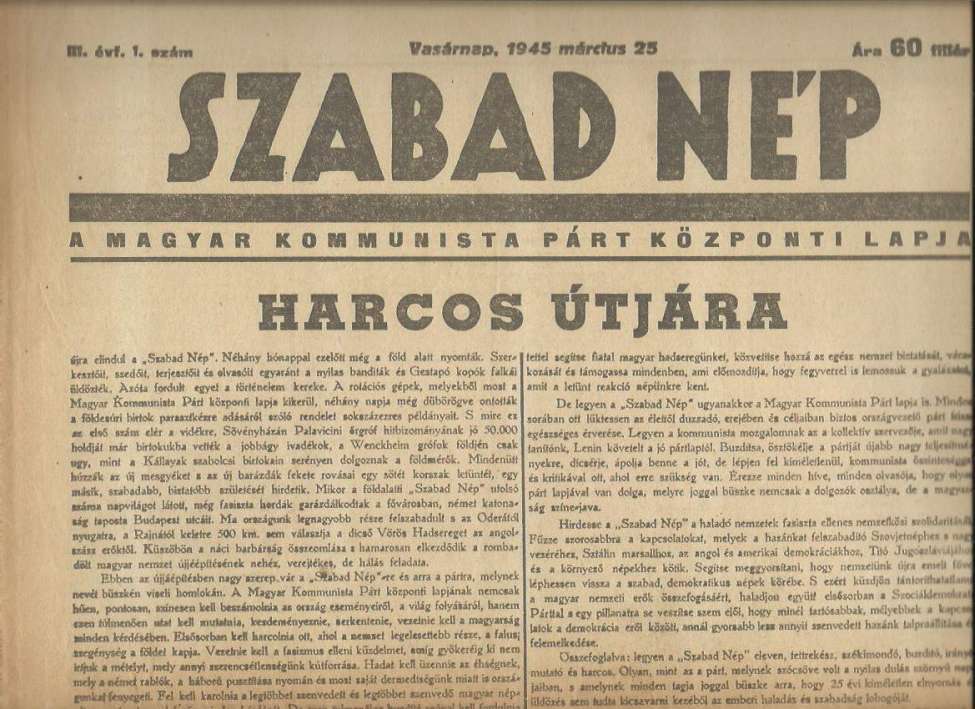Szabad Nép 1945