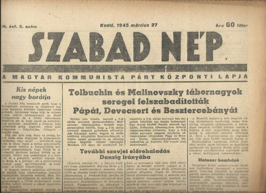 Szabad Nép 1945
