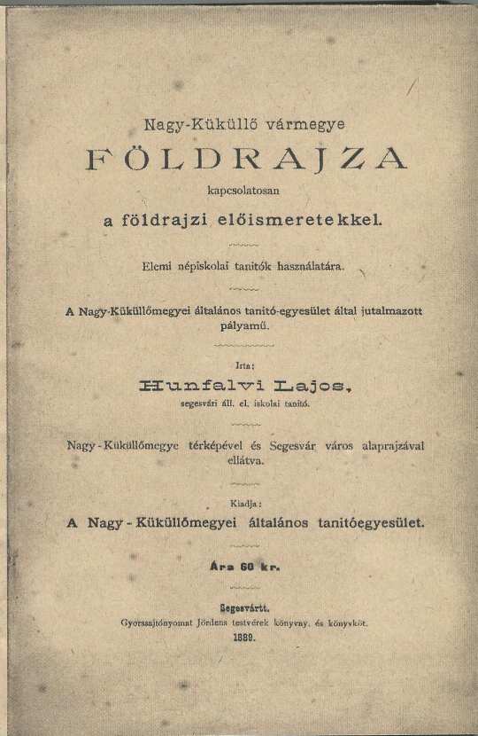 Nagy- Küküllő vármegye földrajza 