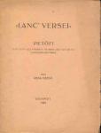 Rexa Dezső: "Lanc’ versei"- Petőfi első sajtó alá készített, de soha meg nem jelent versgyűjteményéről