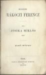 Jósika Miklós: Rákóczi Ferencz (1861)