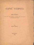 Rexa Dezső: "Lanc’ versei"- Petőfi első sajtó alá készített, de soha meg nem jelent versgyűjteményéről