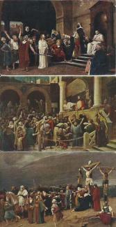 Krisztus Pilátus előtt. Ecce Homo. Golgotha