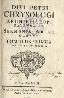Divi Petri Chrysologi