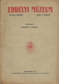 Erdélyi Múzeum XLVIII. kötet. 1943