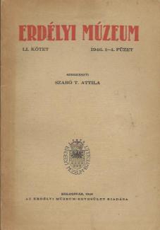 Erdélyi Múzeum 1946