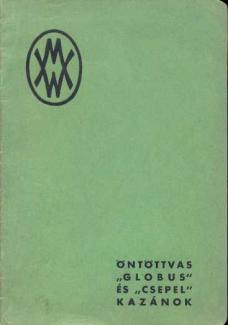 Öntöttvas "Globus" és "Csepel" kazánok