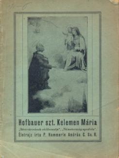 Hofbauer ​Szt. Kelemen Mária