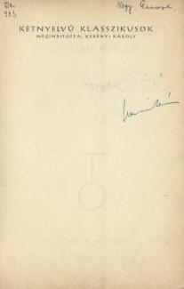 Villon: A nagy testamentum. Kétnyelvű klasszikusok	