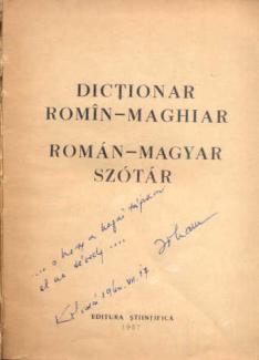 Román - magyar szótár