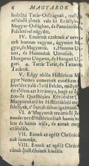 Magyarok cronicaja