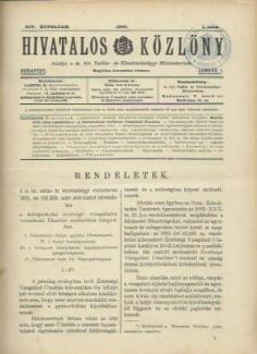 Hivatalos Közlöny 1906