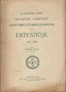 Szent Imre főgimnáziumának  értesítője