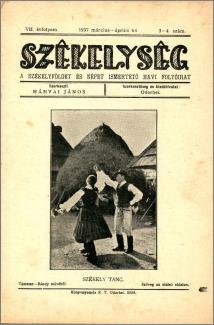 Székelység folyóirat 1937. VII. évf. 3-4. szám